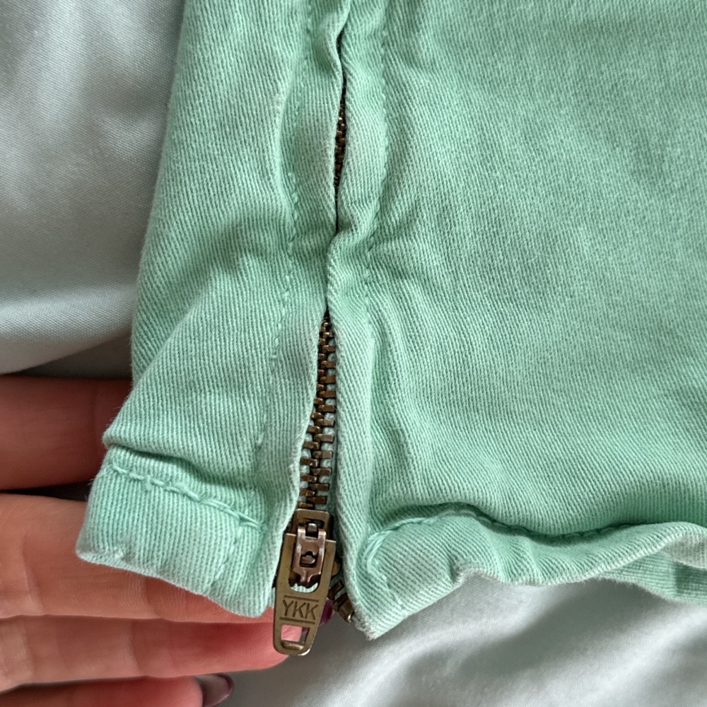 American Apparel Mint Green Jean Shorts - Picture 4 of 5